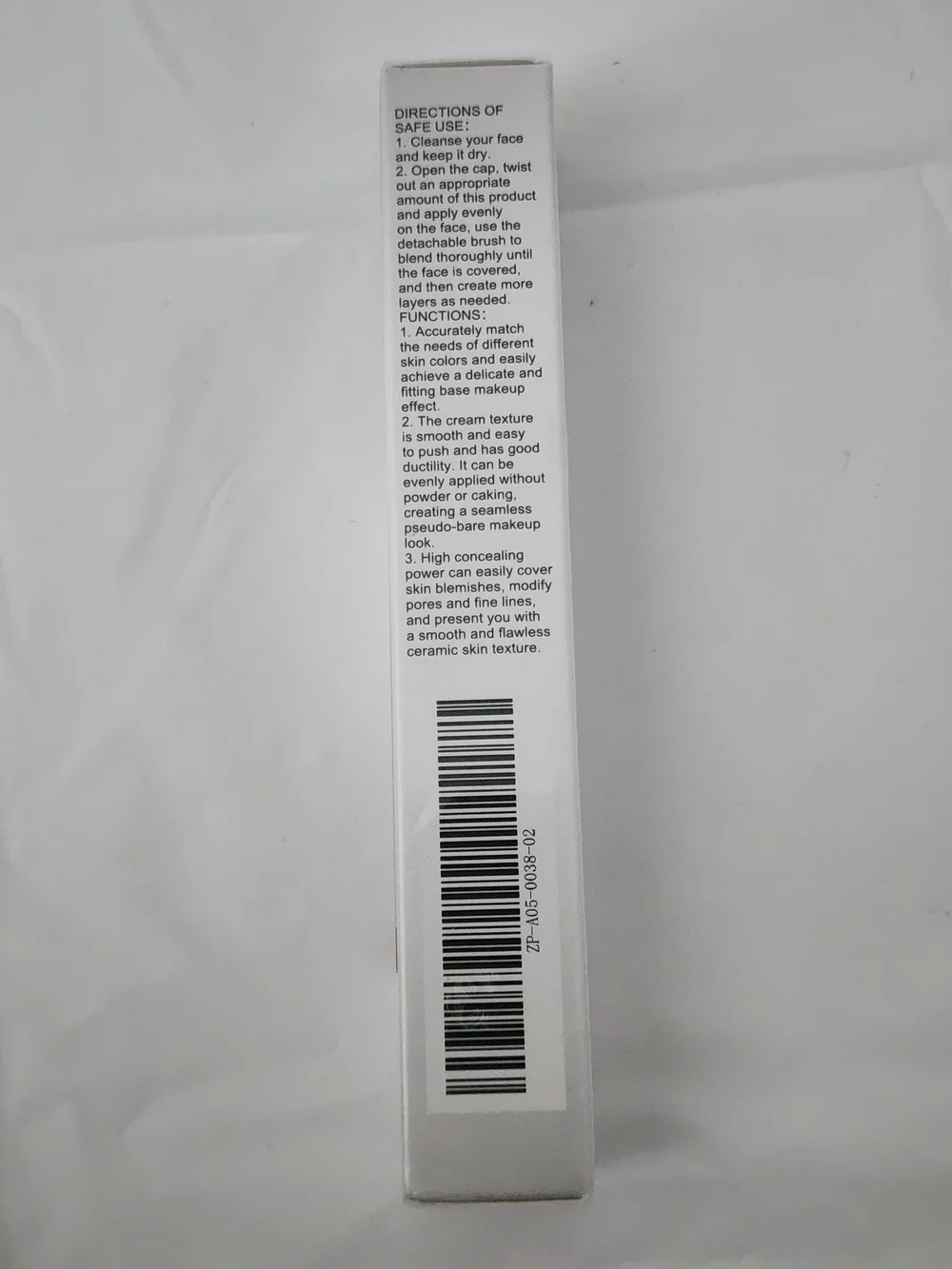 Zephocco Color Changing Foundation Stick - Natural - Silver/Beige. Sealed
